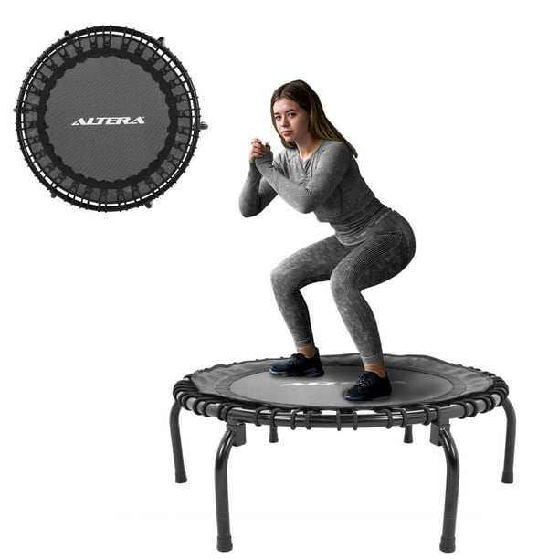 Trampolín Fitness Profesional Premium Altera Compacto 30 Ligas 150Kg
