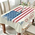 thumbnail image 4 of Coolnut Independence Day Rectangle Tablecloth Spill-Proof Polyester Table Cloth Table Cover for Kitchen Dining Picnic Holiday Party Decoration,60"x120", 4 of 7