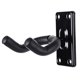 thumbnail image 4 of Soporte de pared para guitarra, paquete de 3 ganchos de guitarra para pared, soporte de gancho de guitarra negro para bajo eléctrico acústico y más, 4 of 5