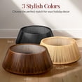 thumbnail image 6 of Best Choice Products 42in Wood Slatted Christmas Tree Collar - Natural, 6 of 8