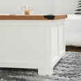 BizChair 35.75" Farmhouse Storage Coffee Table with Hinged Lift Top ...