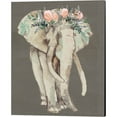 thumbnail image 2 of Great Art Now Flower Crown Elephant by Jennifer Goldberger 2 Piece Canvas Art Set Each 12"W x 15"H, 2 of 3