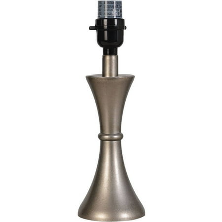 Match Lamp Base - Mainstays Accent Lamp Base, Antique Silver