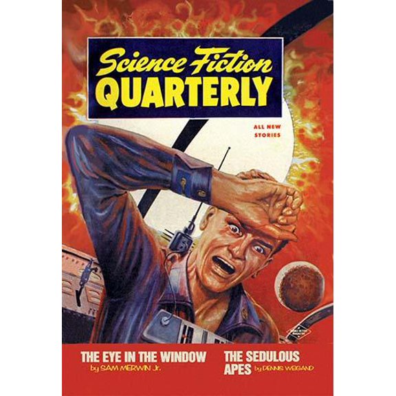 Science Fiction Quarterly: Crash Course with the Sun Fine art canvas print (20" x 30")