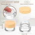 thumbnail image 2 of Uxcell 2 Pcs Glass Cosmetic Containers 5g/0.18oz Empty Round Cosmetic Jars with Leakproof Lid Refillable Glass Cream Jar Makeup Sample Containers for Lotion Lip Balm Eye Cream, Clear, 2 of 7