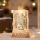 thumbnail image 5 of Farol navideño de Papá Noel, muñeco de nieve y árbol de Navidad. Funciona con enchufe o pilas. Lámpara brillante con escena iluminada para decoración navideña. 100 ml. Lámpara decorativa de plástico., 5 of 6