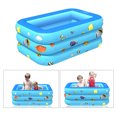 thumbnail image 4 of PISCINA INFLABLE RÁPIDA PISCINA FAMILIAR ÑOS, PEQUEÑOS, ADULTOS, 1.2M / 1.3M / 1.5M El 130CM Sunnimix Piscina inflable, 4 of 8