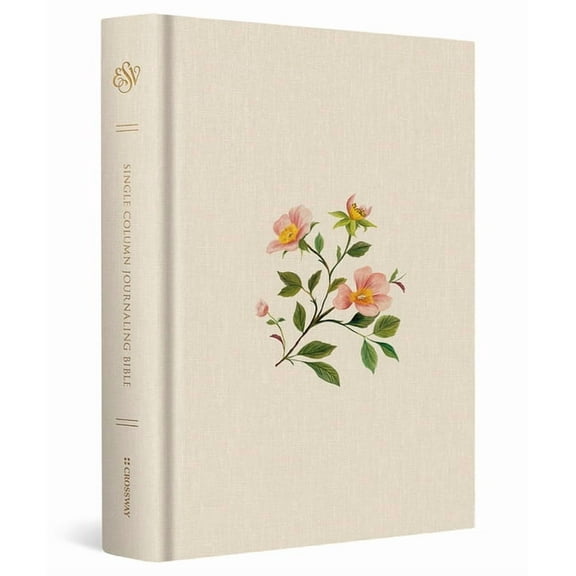 ESV Single Column Journaling Bible (Cloth Over Board, Rosehip Design), (Hardcover)