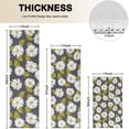thumbnail image 4 of Darkgray Daisy Flower Green Leaves Pattern Kitchen Rugs Sets Of 3,Kitchen Runner Rugs Non Skid Washable,Decorative Kitchen Floor Mats for Kitchen,Sink,Laundry,17"x30"+ 17"x47" + 17"x59", 4 of 6
