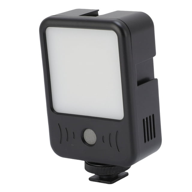 Luz De Vídeo Para Cámara, 49 LED Luz De Cámara LED Micrófono Cardioide Recargable 6500K Para Fotografía