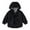 Black, variant on lnmuld Kids Coats Boys Lightweight Hooded Windbreaker Jacket for Outdoor Casual School Wear and Everyday Comfortable Youth Zipper Coat Solid Color Size:6-7 Years