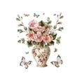 thumbnail image 3 of Pegatina de pared con diseño de mariposa y florero de PVC, papel tapiz artístico, para fiestas, decoración moderna para el hogar, escuela y, 3 of 7