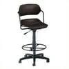 OFM Martisa Series Model 200-DK Swivel Task Chair with Drafting Kit, Plastic, Mid Back, Black with Black Frame