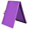 thumbnail image 2 of Patiojoy 6'x 2' Foldable Exercise Mat Flippable Thick Gym Cushion w/ Carrying Handle Purple, 2 of 9