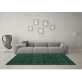 thumbnail image 3 of Ahgly Company Indoor Rectangle Oriental Turquoise Blue Modern Area Rugs, 6' x 9', 3 of 4
