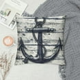 thumbnail image 2 of GOSMITH Nautical Throw Pillow Cover, Navy Blue Anchor Pillowcases Soft Home Decorative Pillow Case Double Sided Cushion Covers for Indoor Outdoor Bedroom and Car, 2 of 5