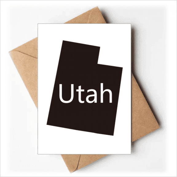 Utah The United States Of America Map Greeting Cards You are Invited Invitations