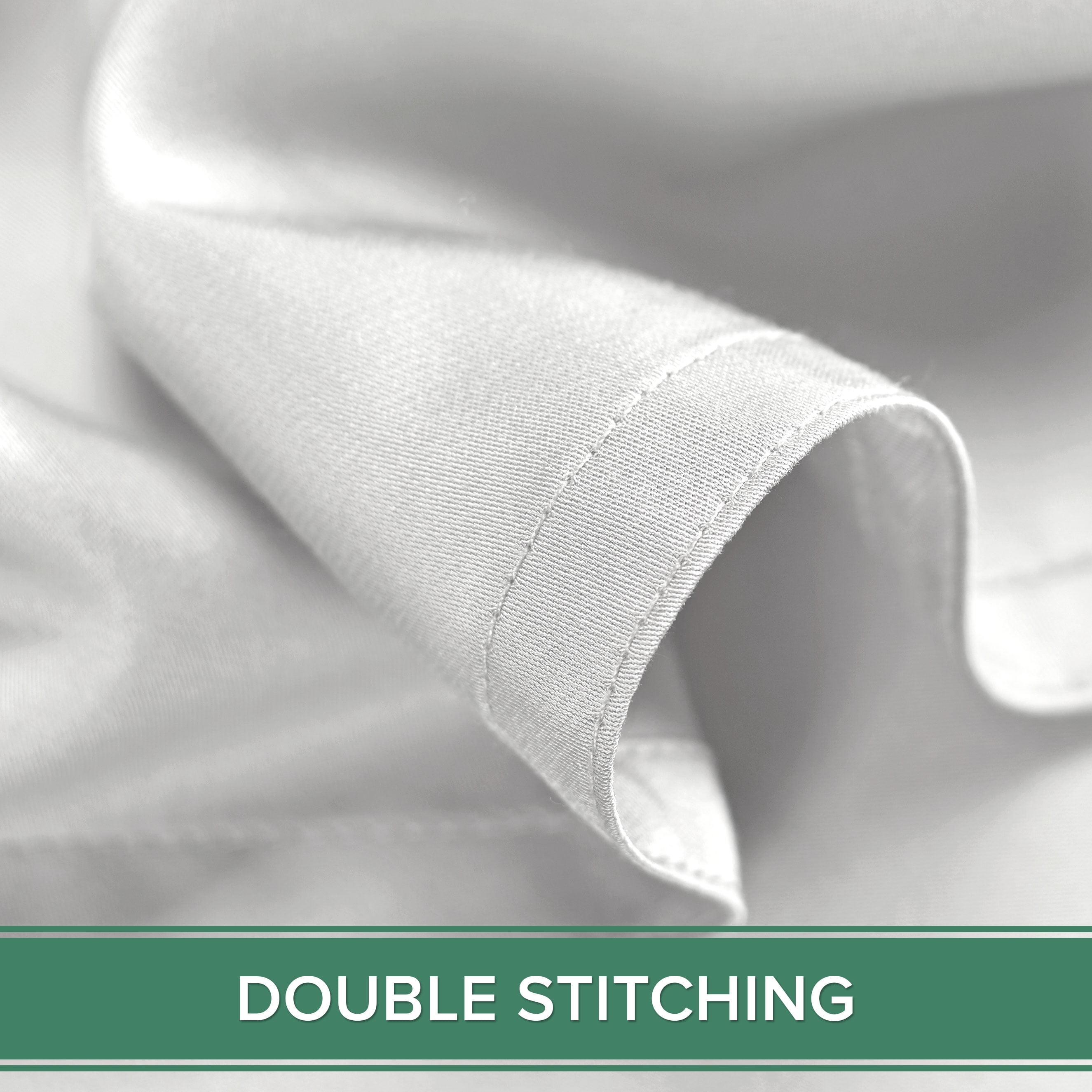 PURE BAMBOO Sheets Queen Size Bed Sheet 4 Piece Set, Genuine 100% Organic Bamboo Viscose, Luxuriously Soft & Cooling, Double Stitching, 16" Deep Pockets (Queen, White)
