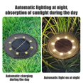 thumbnail image 4 of Luz de disco de energía Solar LED para exteriores, impermeable, luces de cubierta de camino de jardín, foco enterrado, lámpara Led Solar, decoración de camino de jardín, 4 of 4