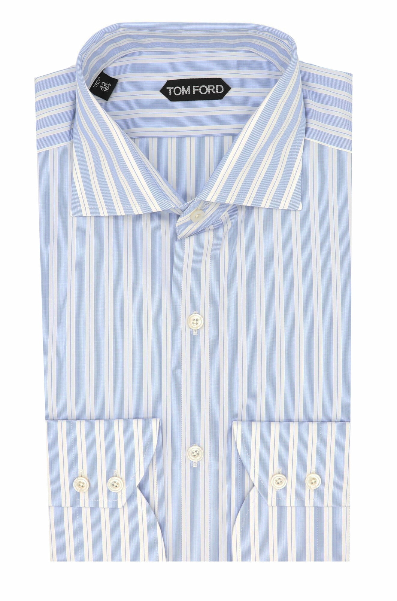 Tom Ford Men's Blue / White Formal Shirt 42-16.5 (L) - Walmart.com