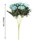 thumbnail image 2 of Flor artificial Decoración floral falsa Oficina en casa Adorno de Ramo de flores artificiales, Azul 2 piezas 5 ramas 15 cabezas kenally HA6792-04B, 2 of 6