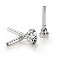 thumbnail image 3 of Trumpet Mouthpiece, 7c 5c 3c Silver Plated Mouthpiece For Beginners, Professional Players-In Stock, 3 of 5