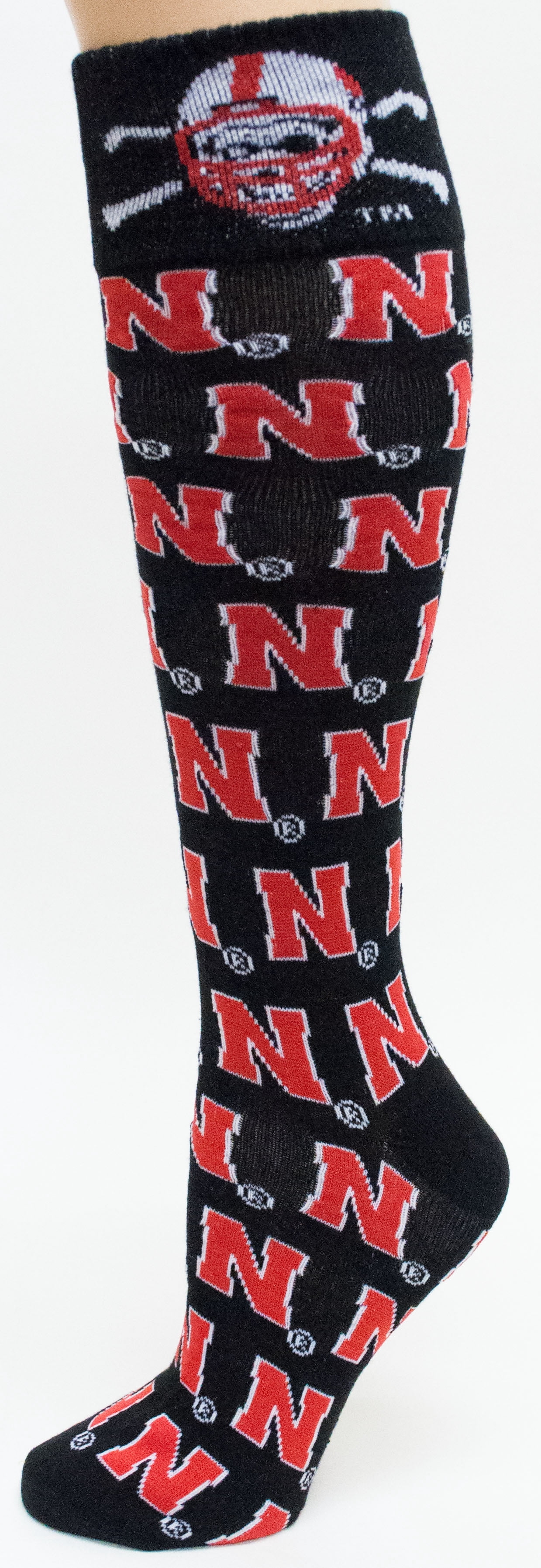 Nebraska Cornhuskers Blackshirts Dress Sock - Donegal Bay - Unisex - One Size - Mid-Calf