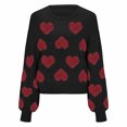 thumbnail image 4 of CaiJunJia Sweaters No Boundaries ,Women Fashion Long Sleeves Christmas Crew Neck Loose Trend Tops Blouse Knitted Sweater, 4 of 4