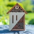 thumbnail image 6 of Pollinating Palace - Bee & Butterfly Wooden Insect Hotel - Multi-Compartment, Home For Butterflies, Ladybugs, and Other, 6 of 7