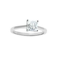 thumbnail image 5 of Precious Stars 14K White Gold 1ct TGW Princess-cut Cubic Zirconia Solitaire Engagement Ring, 5 of 5