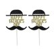 thumbnail image 1 of Father's Day Golden Cake Topper Party Decoration Creative Cupcake Picks for Cake Decoration 5 Count, 1 of 4