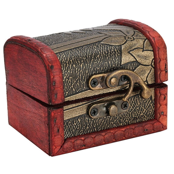 Antique Wooden Box Pocket Watch Jewelry Holder Storage Display Case Boxes Gifts