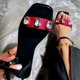 thumbnail image 1 of Sandalias de verano para mujer, sandalias planas sin cordones, zapatos romanos de cristal, sandalias informales con punta abierta Wmkox8yii  nm8164, 1 of 8
