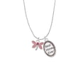 thumbnail image 2 of Delight Jewelry Silvertone Pink Dragonfly with Crystal Best Mom Ever Charm Necklace, 2 of 4
