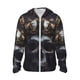 thumbnail image 1 of Fotbe Royal Skull With Golden Crown Chaqueta con Protección Solar UPF 50+ para Hombre y Mujer, Camisa con Capucha y Bolsillos-X-Large, 1 of 1
