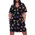 thumbnail image 1 of Vestido de fiesta elegante y lujoso con bolsillos sueltos y estampados de Stardrop Pride para mujer., 1 of 7