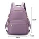thumbnail image 3 of Mochilas para Mujer de nailon para mujer color sólido con cremallera gran capacidad para ordenador portátil (púrpura), 3 of 5