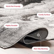 nuLOOM Remona Modern Abstract Area Rug, 4' x 6', Remona Grey
