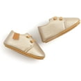 thumbnail image 5 of Baby Boys Girls Moccasins Oxford Sneakers PU Leather Rubber Sole Infant Loafers Anti-Slip Toddler First Walkers Crib Dress Shoes, 5 of 6