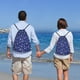 thumbnail image 5 of Fotbe Golden Snowflakes Royal Blue Bolsa Mochila con Cordón Estampada, Bolsa de Gimnasio Deportiva, Bolsa Cinch, Bolsa con Cordón para Hombres y Mujeres-Medium, 5 of 6