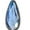 Blue, variant on SATYAVIE JEWELLERY Vintage Retro Mystix Topaz Pendant in 925 Sterling Silver – Pear Shape Teardrop Gemstone Necklace Chrom for Women
