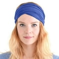 thumbnail image 5 of Riforla Comfortable Lightweight Japanese Bandana Headbands for Men and Women in Solid Colors Blue, 5 of 7