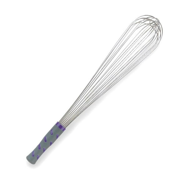 Vollrath Whip,18 in L,Purple Handle 47006