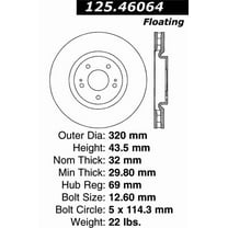 Centric Premium High Carbon Brake Rotor