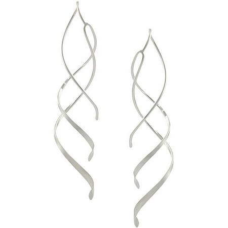 Brinley Co. Sterling Silver Spiral Dangle Earrings