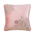 thumbnail image 1 of Euro Pillow, Pink Euro Pillow Shams 26x26 inch (65x65 cm), Velvet Euro Shams, Abstract, Crystal, Rhinestone, Contemporary Euro Size Pillowcases - Crystal Fun, 1 of 3