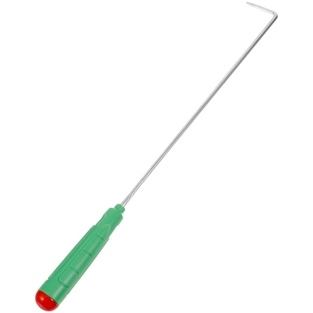 HIAKDOFT Outil de Cheminée Poker Acier Inoxydable Design Ergonomique Résistant à la Chaleur 1 Pce