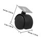 thumbnail image 2 of unbranded 4Ud Giratorias Para Muebles De Plástico Y Hierro Con Instalación Rápida, 2 of 7