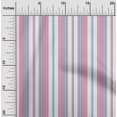 thumbnail image 2 of oneOone Cotton Jersey Fuschia Pink Fabric Stripes Sewing Material Print Fabric By The Yard 58 Inch Wide-HX, 2 of 6