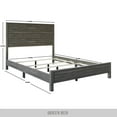 thumbnail image 6 of Castle Place Modern Queen Wooden Bed, Dark Grey, 6 of 8